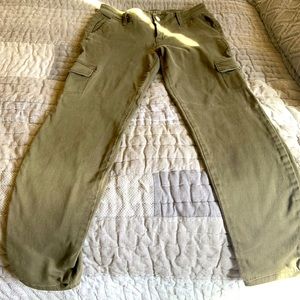 Olive green jeans